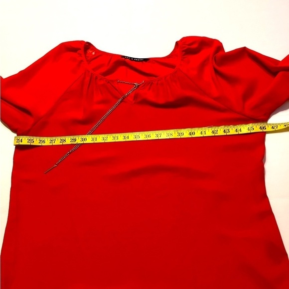 Zac& Rachel Size Large Red long sleeve - Picture 5 of 9